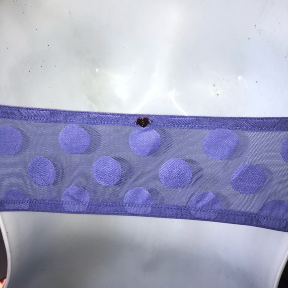 Pink Victoria Secret Polka Dot Bandeau Bralette - Picture 4 of 8